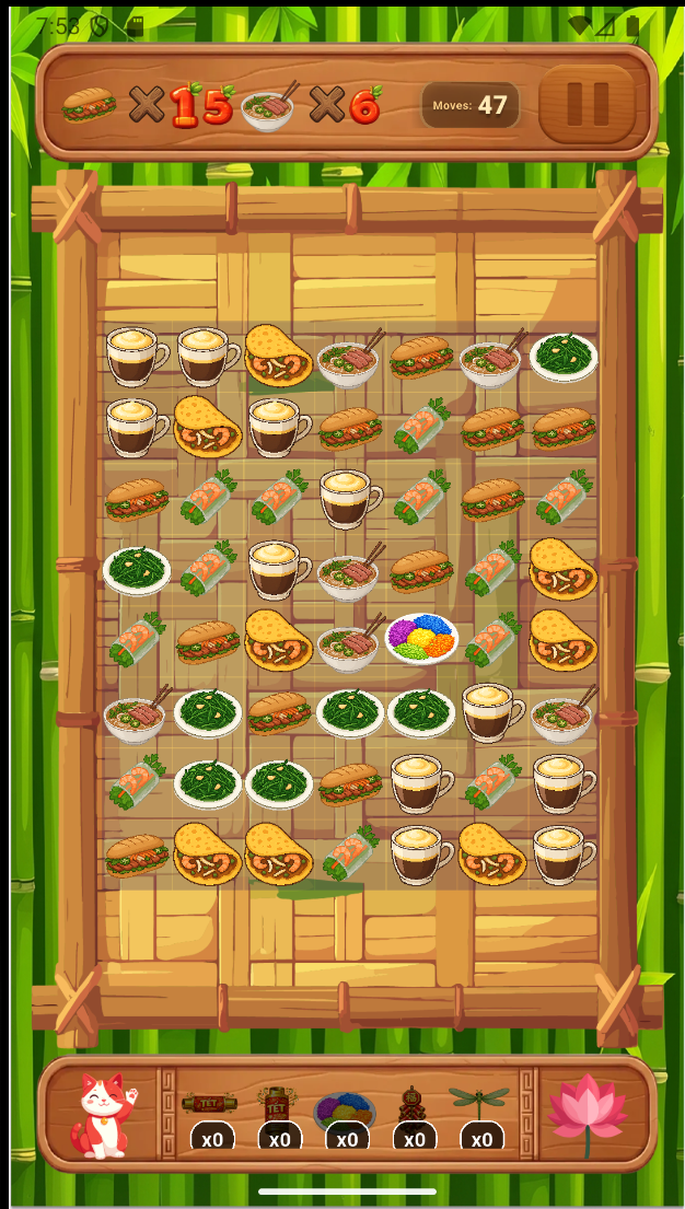 Complete gameplay screen